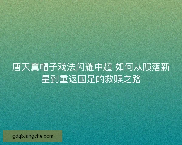 唐天翼帽子戏法闪耀中超 如何从陨落新星到重返国足的救赎之路